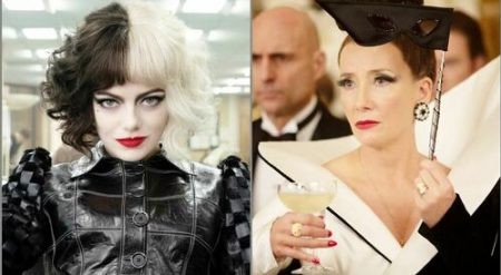 Emma Sotone e Emma Thompson in “Crudelia”